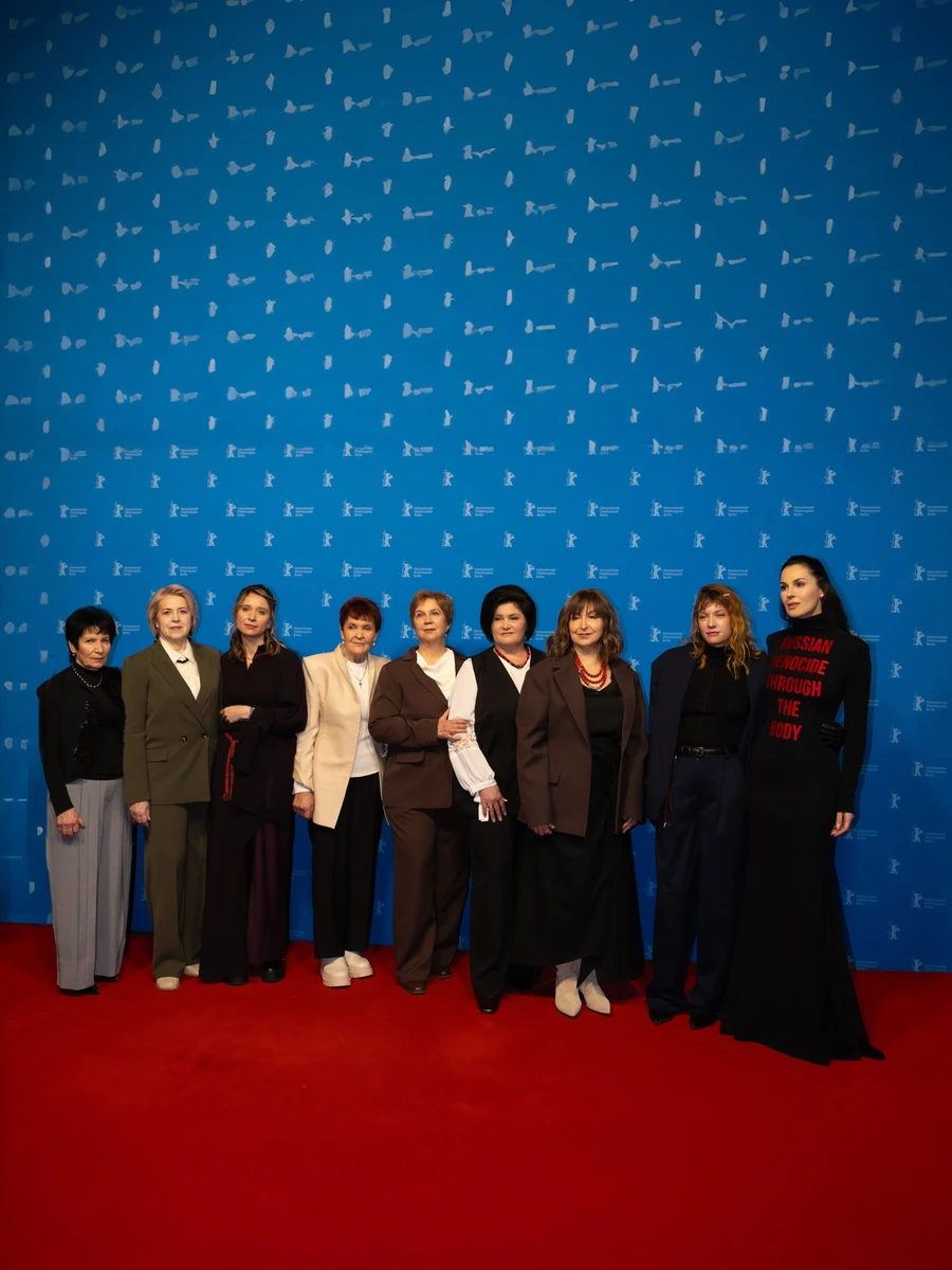 Маша Єфросиніна на прем'єрі фільму Сліди, режисерками якого є Марися Нікітюк та Аліса Коваленко 