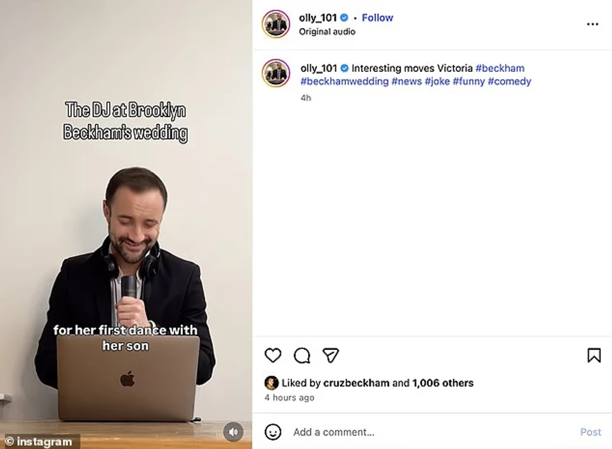 Молодший син Бекхемів посміявся з мему про недоречні танці своєї мами