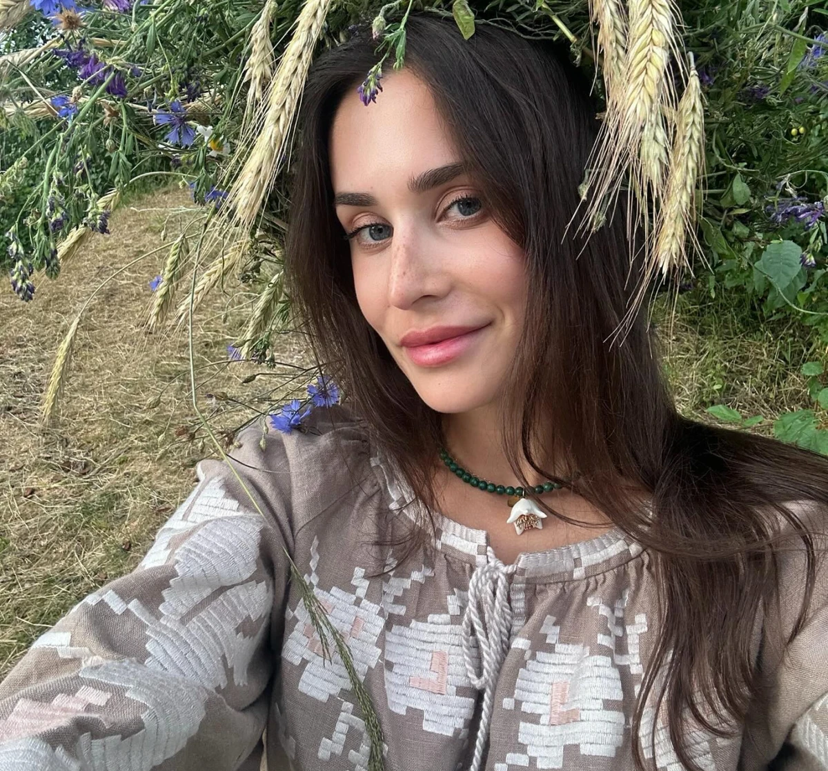 Катерина Філатова у вінку