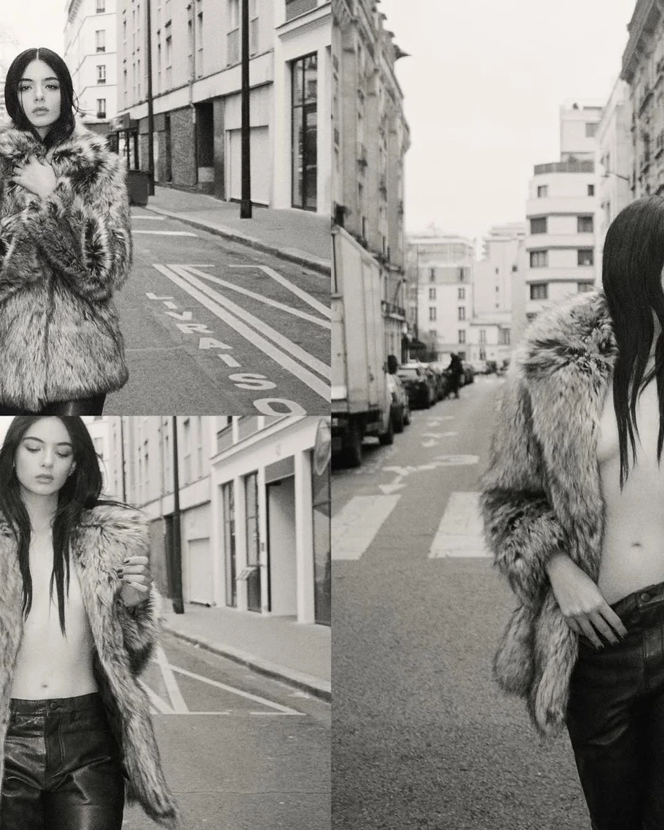 Дева Кассель з голими грудьми пройшлася на вулиці