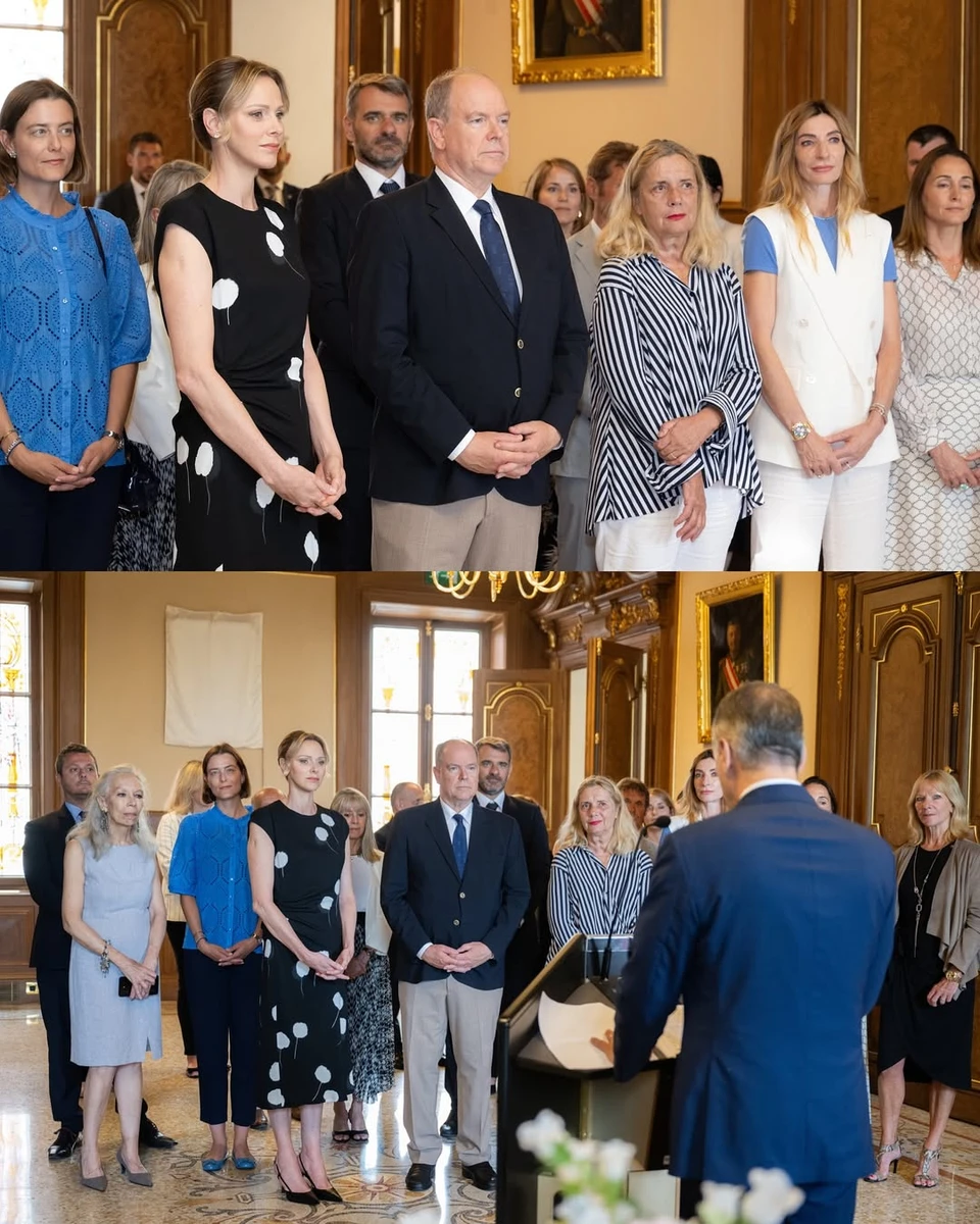 Княгиня і князь Монако в ошатних луках попозували на заході