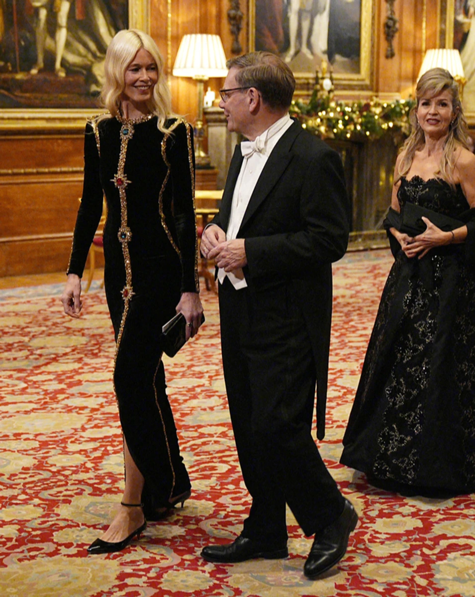 Клаудія Шиффер і Кір Стармер попозували на королівському банкеті