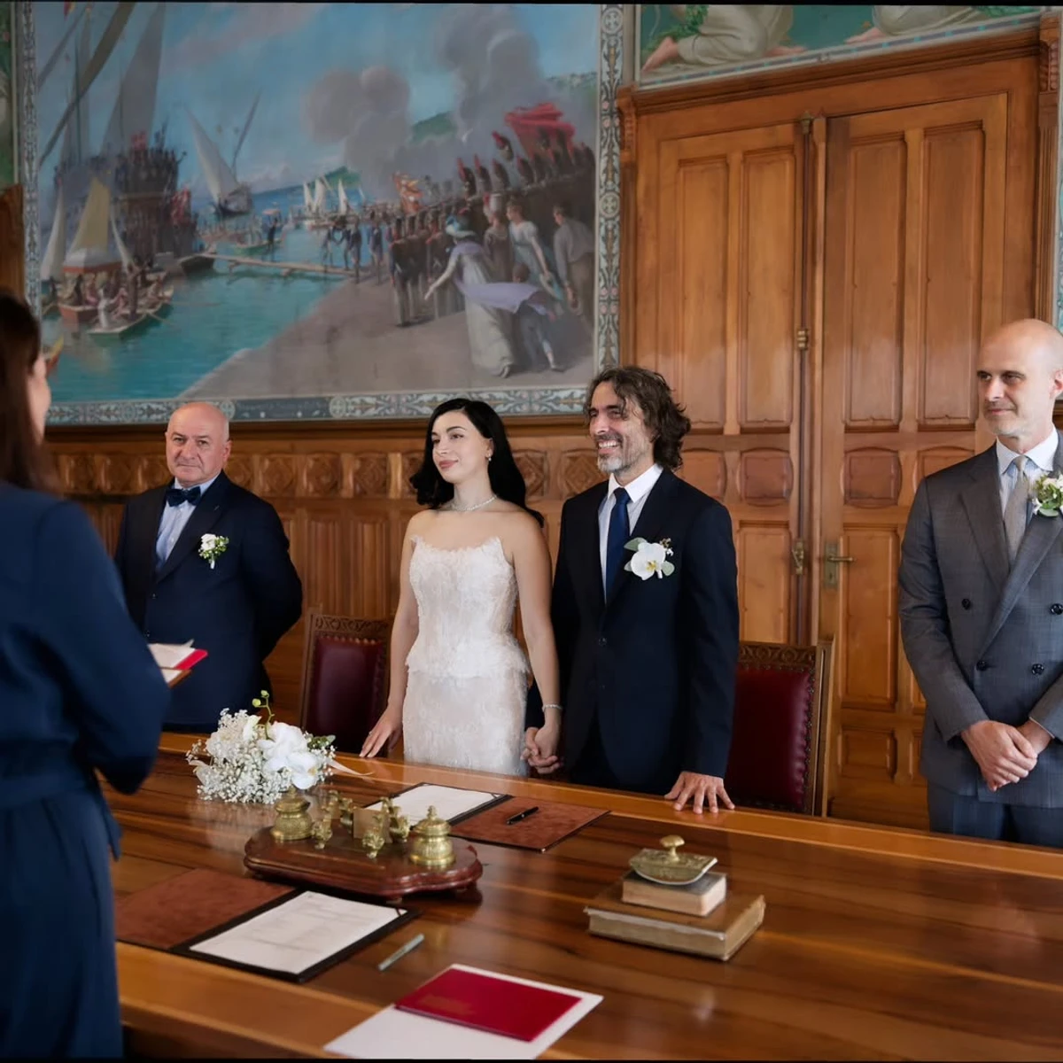 Син Софі Лорен розписався з коханою у Женеві