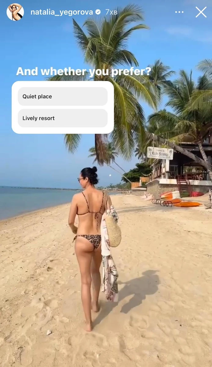 Ексдружина Кличка провела опитування серед підписників, яке місце для відпочинку вони би обрали