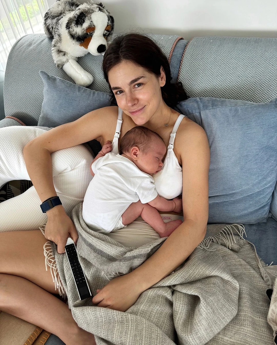 Іванна Онуфрійчук з новонародженим сином