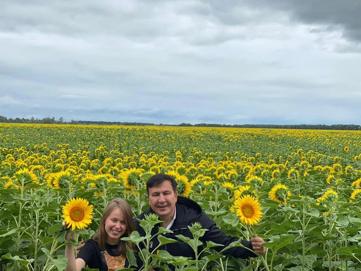 Ліза Ясько і Міхеіл Саакашвілі