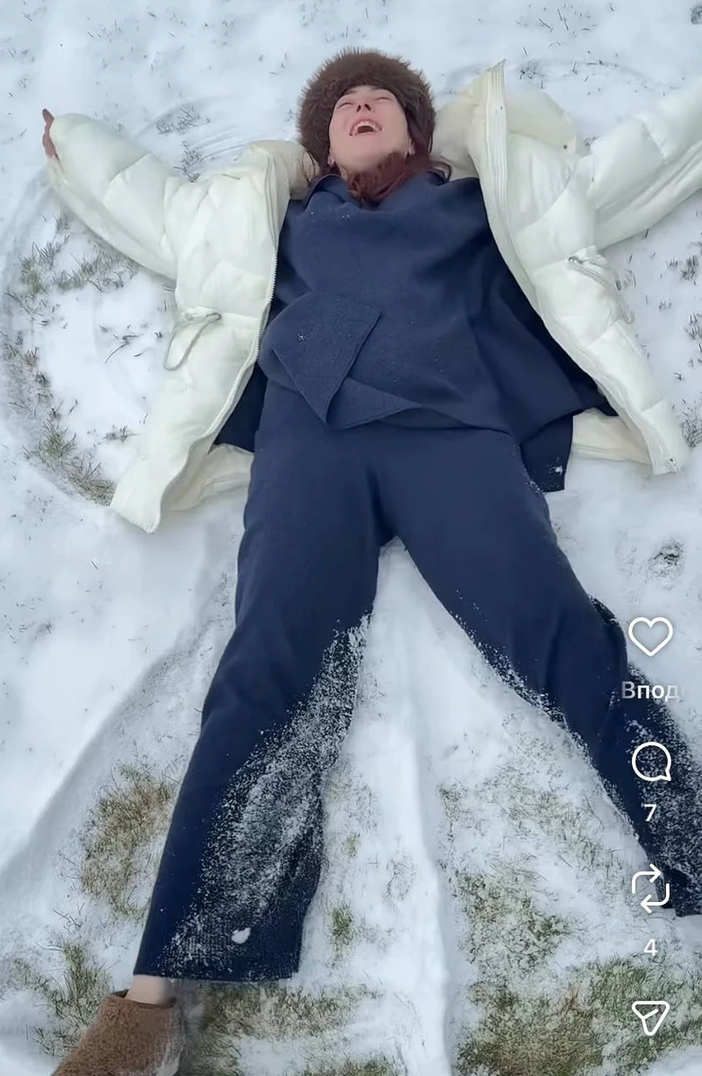 Донька Олі Полякової покачалася у снігу