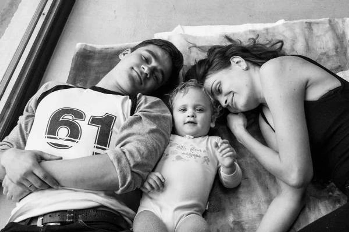 Данііл Мірешкін з родиною