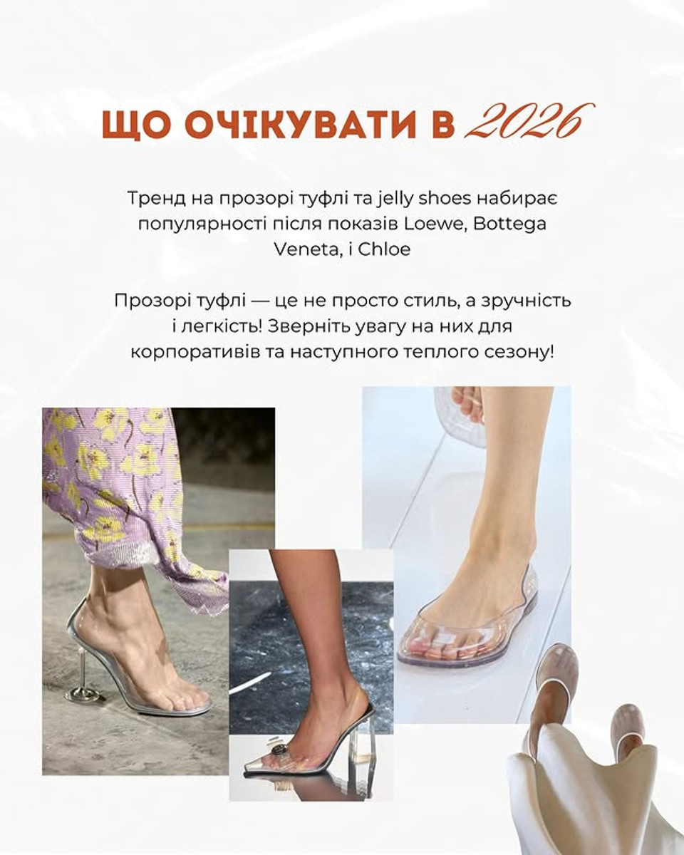 Прозоре взуття