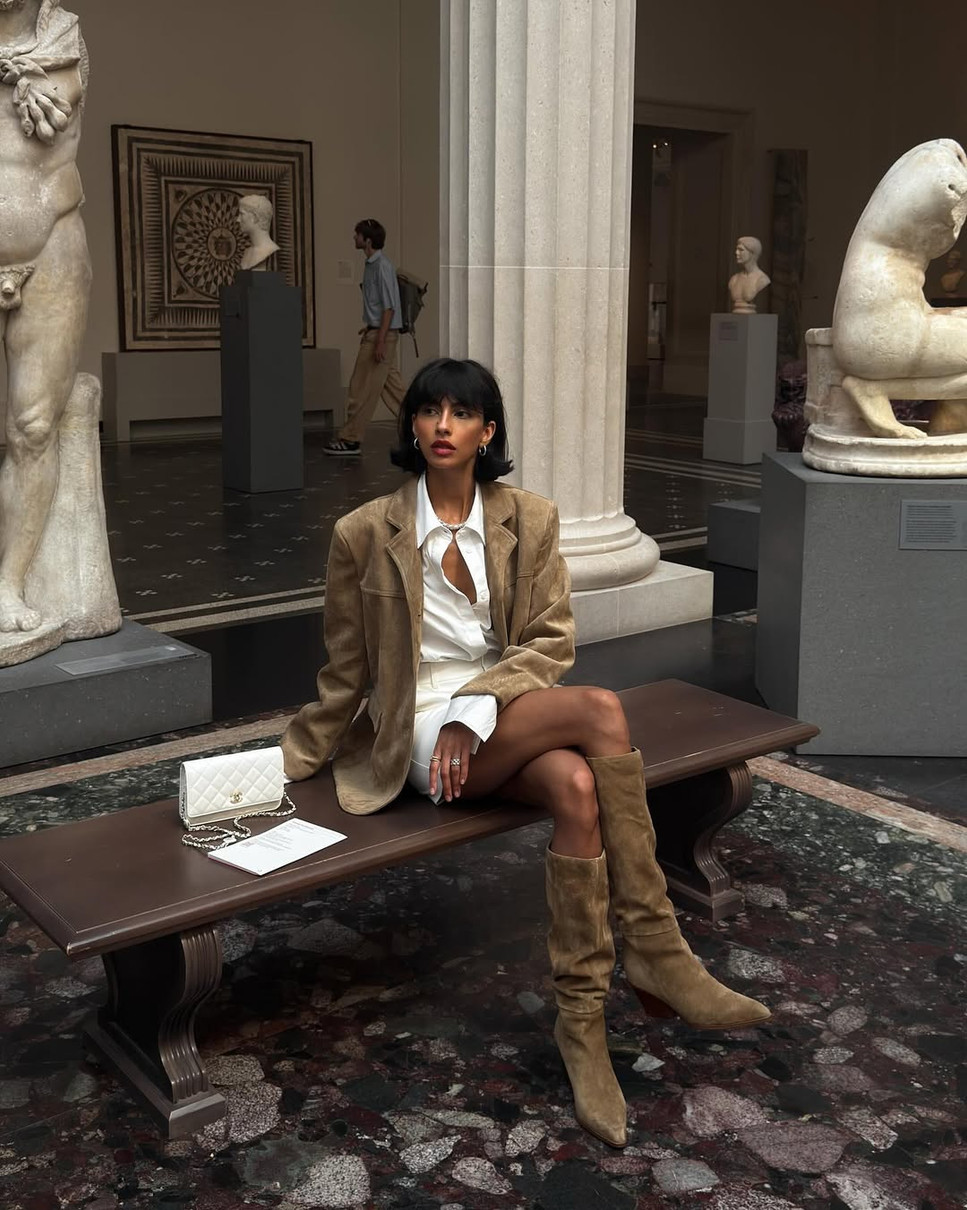 Образ із замшевими речами