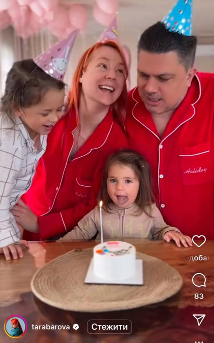 Світлана Тарабарова вітає дочку