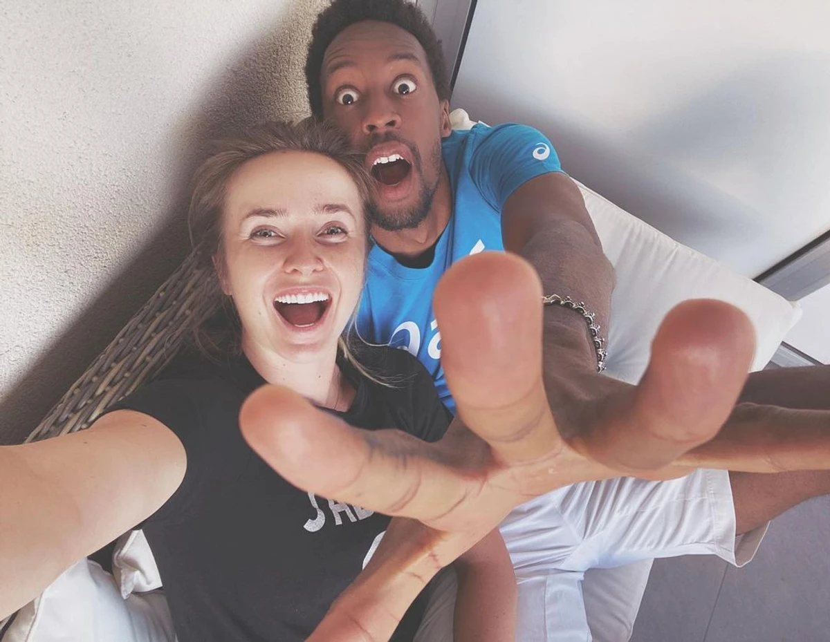 Гаель Монфіс та Еліна Світоліна разом