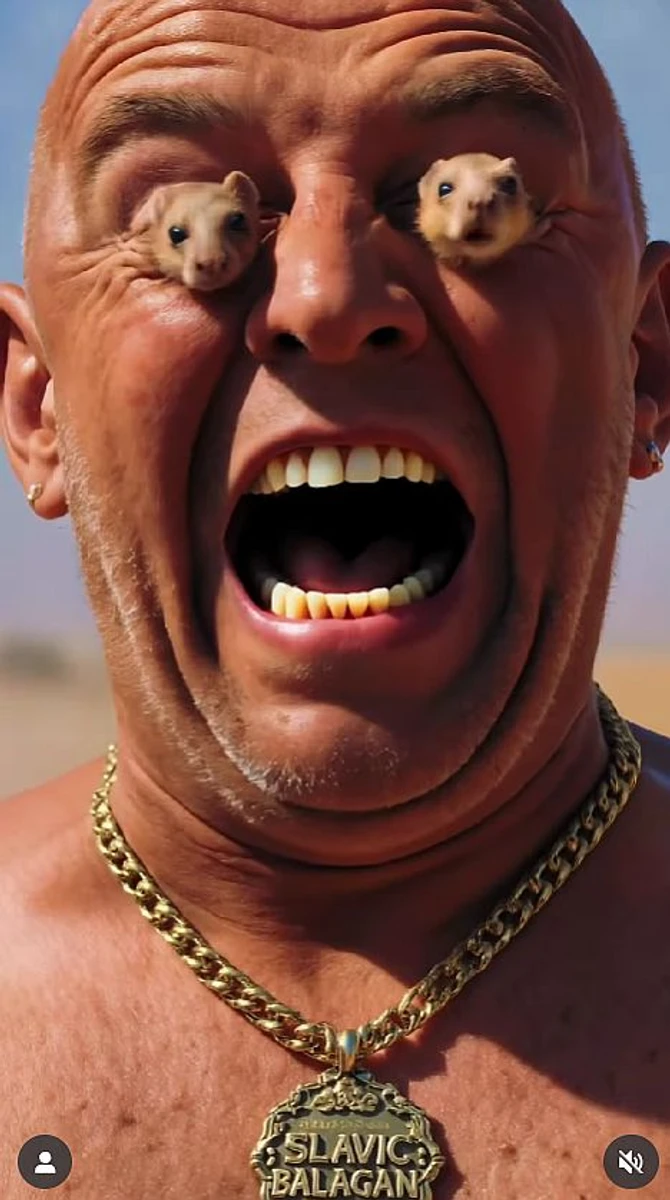 А це сам Потап із щурами замість очей 