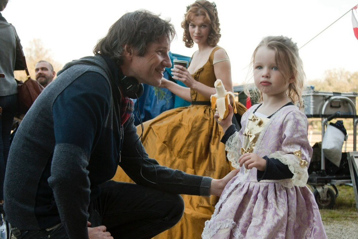 Мілла Йовович з чоловіком Полом Андерсоном і дочкою