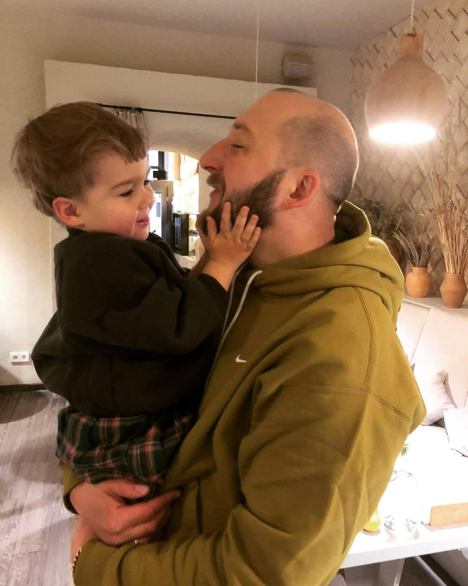 Володимир Кравчук із сином Мироном