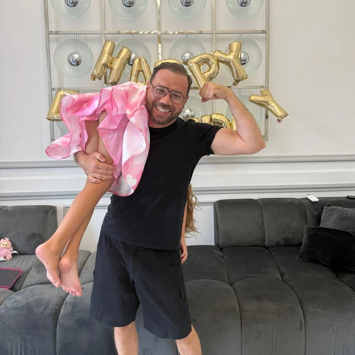 Андре Тан з донькою