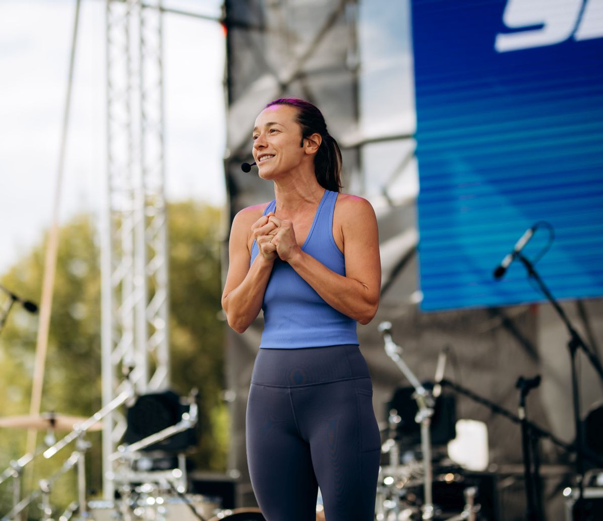 Настя Коротка теж потренувалася разом із гостями