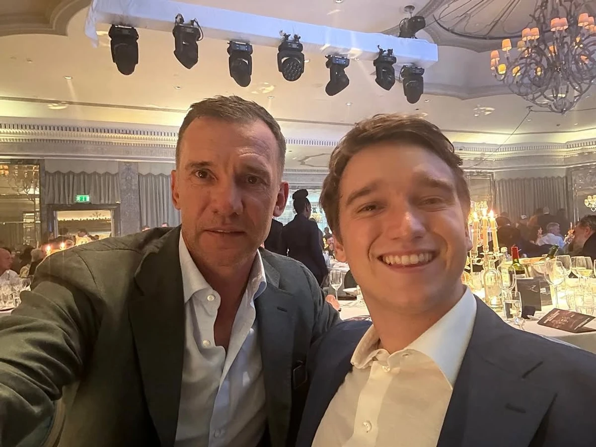 Селфі Андрія Шевченка з сином Джорданом