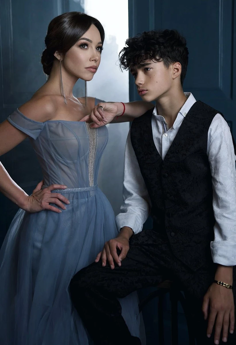 Катерина Кухар і її син Тимур