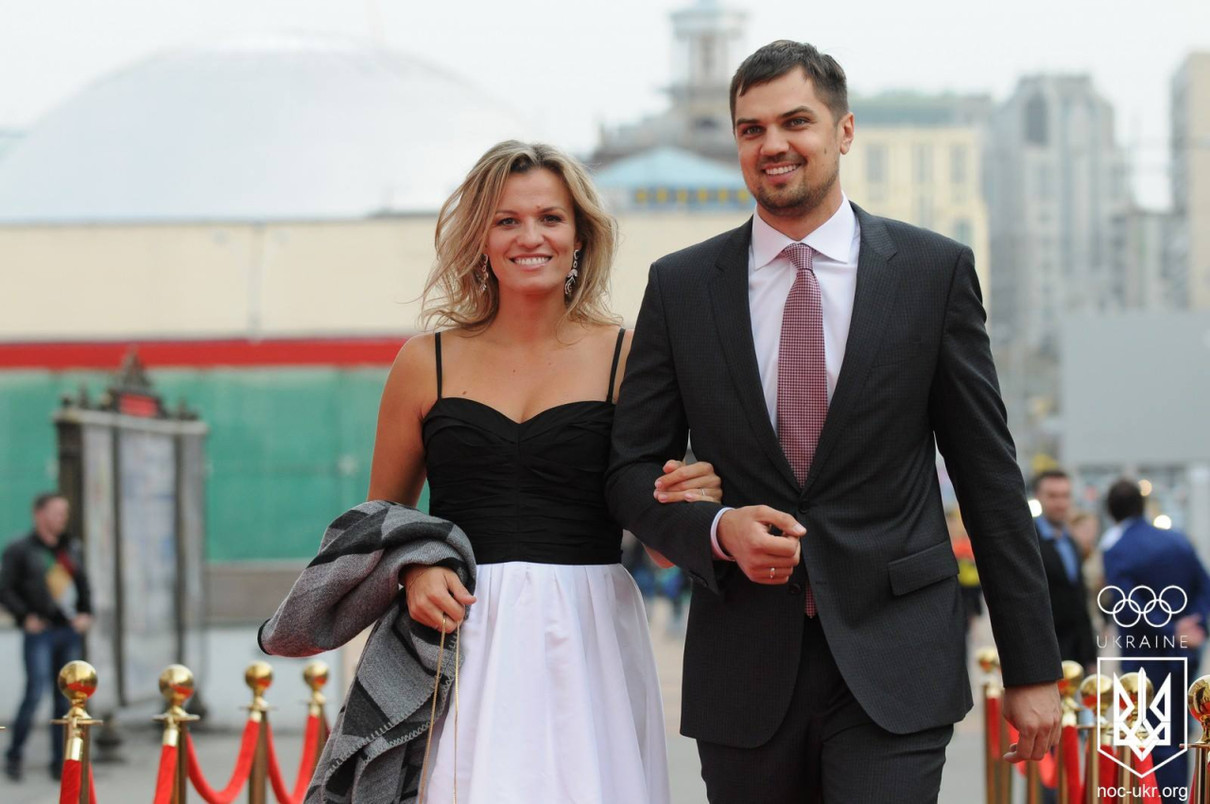Євтушенко з дружиною-спортсменкою