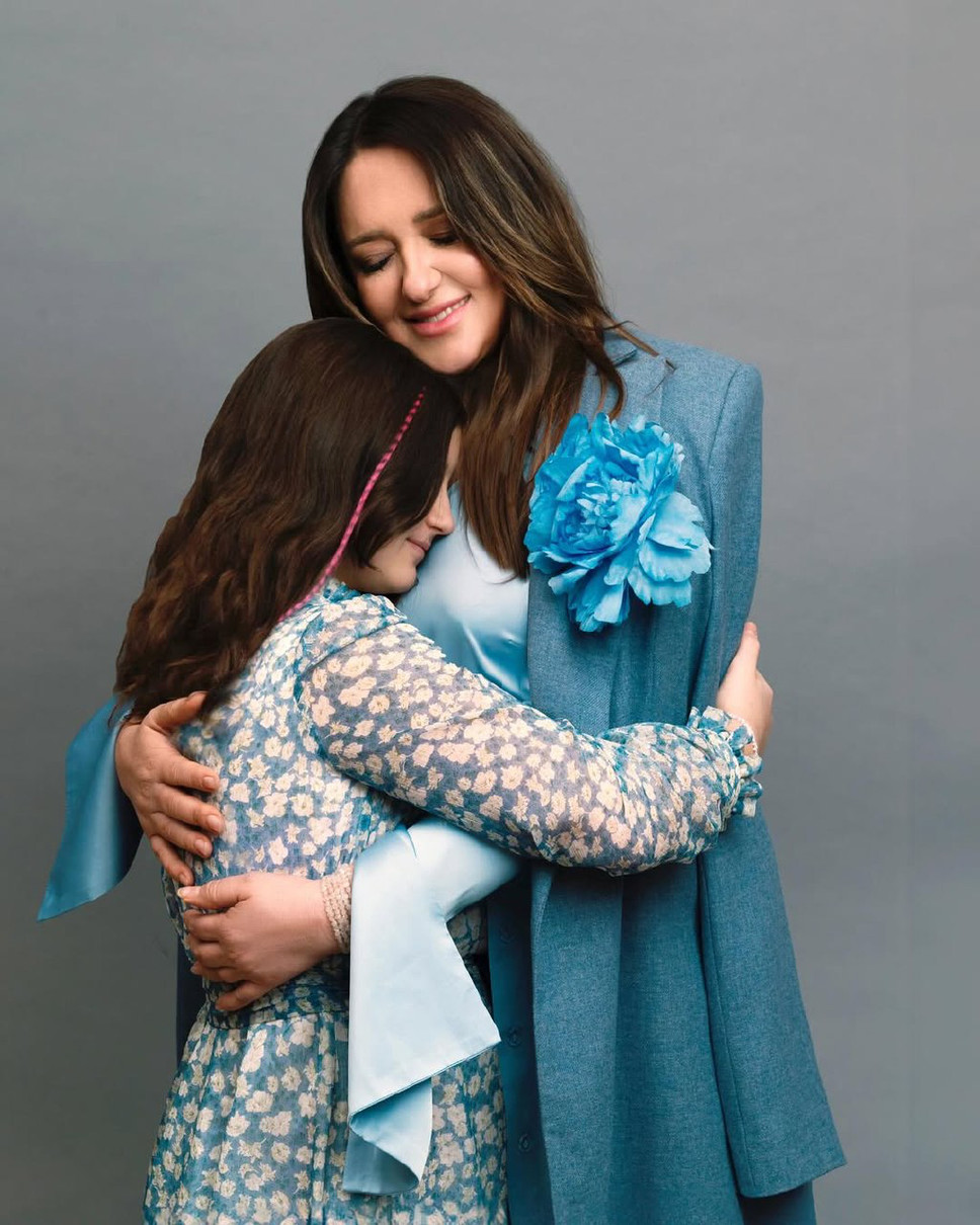 Могилевська з донькою