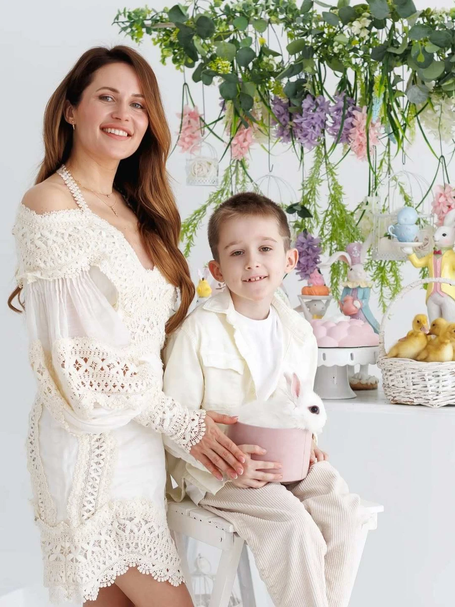 Наталка Денисенко і її син