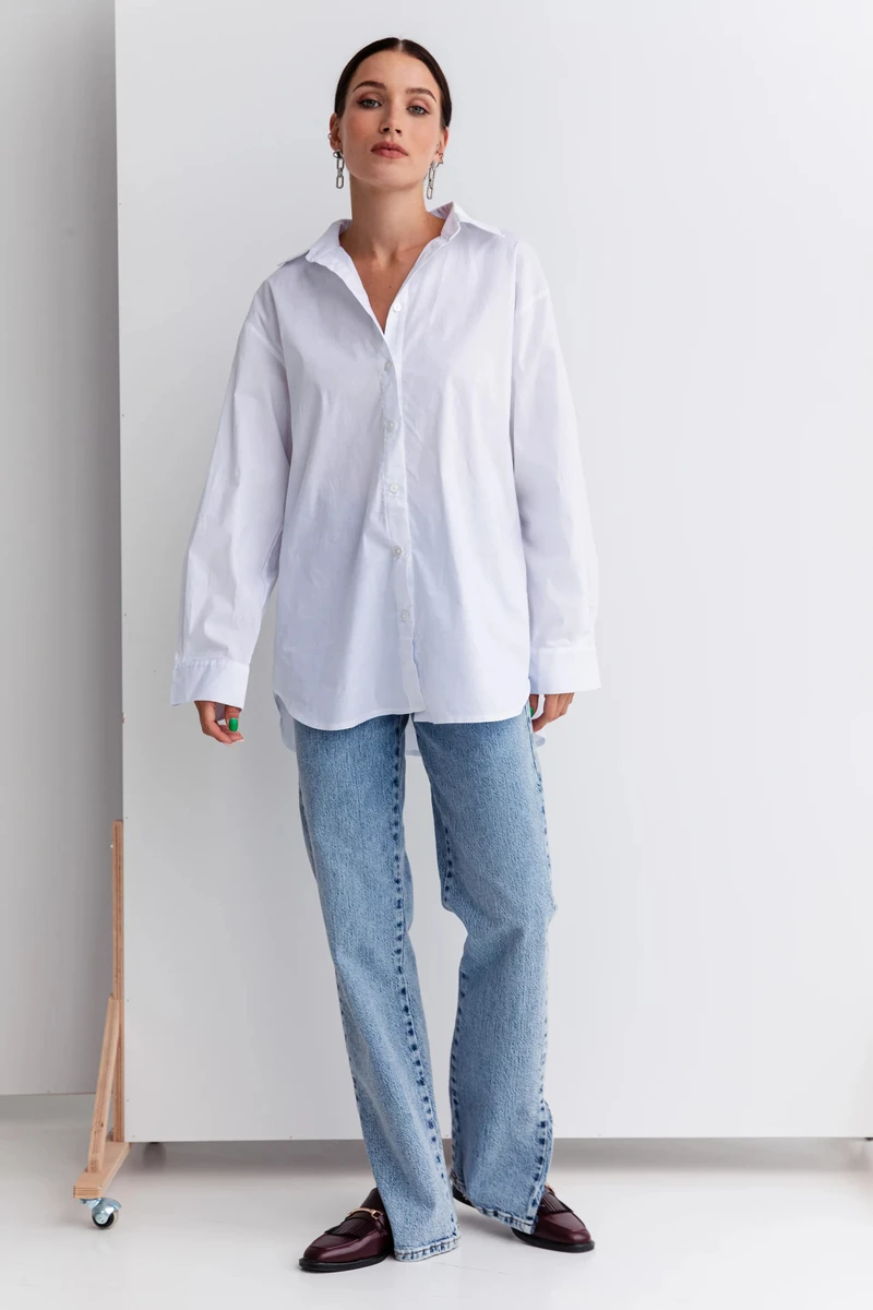 Вільна сорочка біла