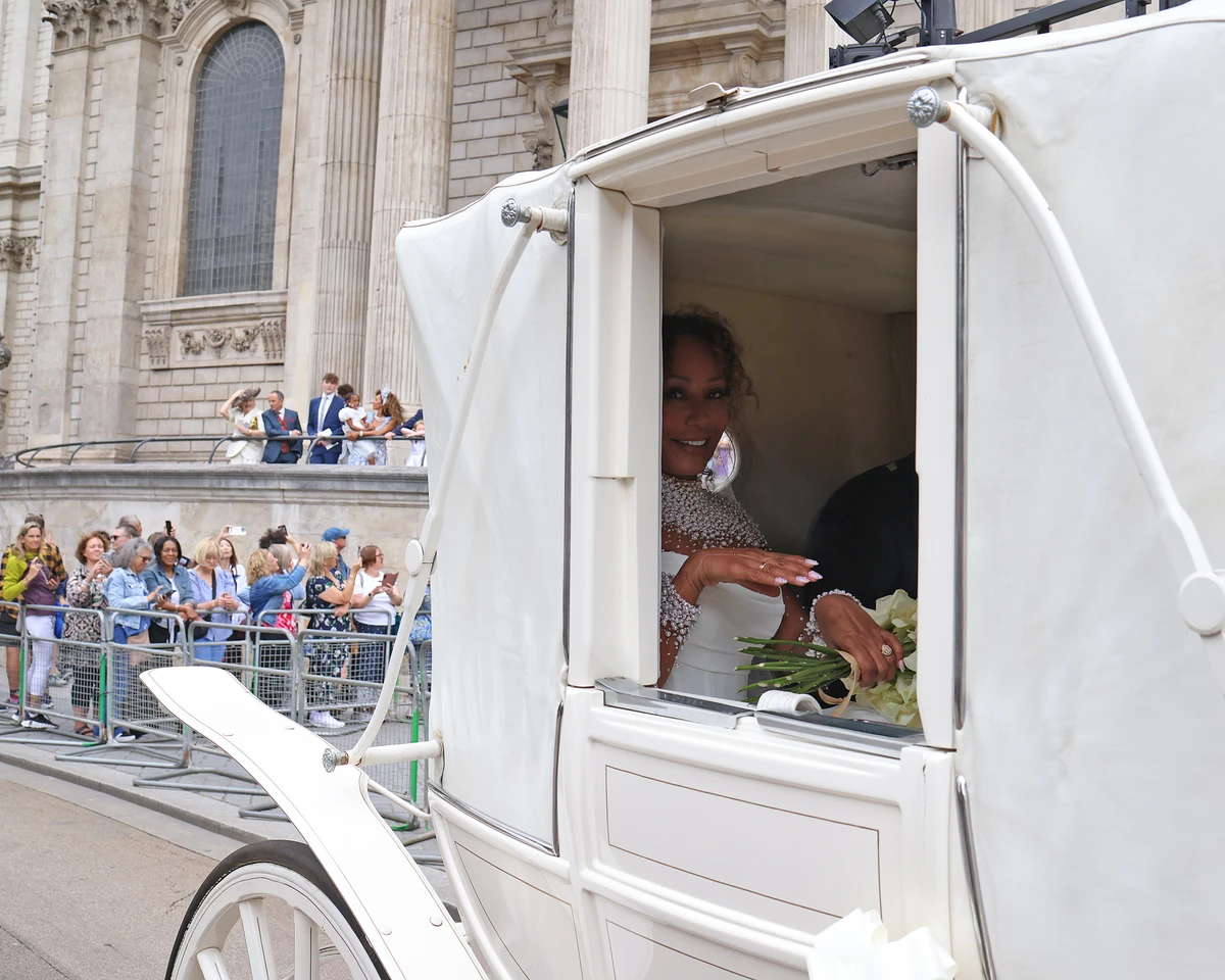 Мелані Браун на своєму весіллі