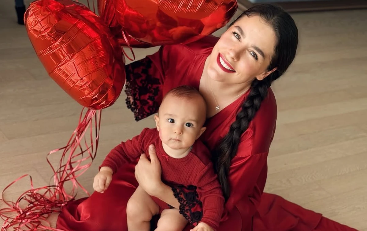 Іванна Онуфрійчук з сином Адамом