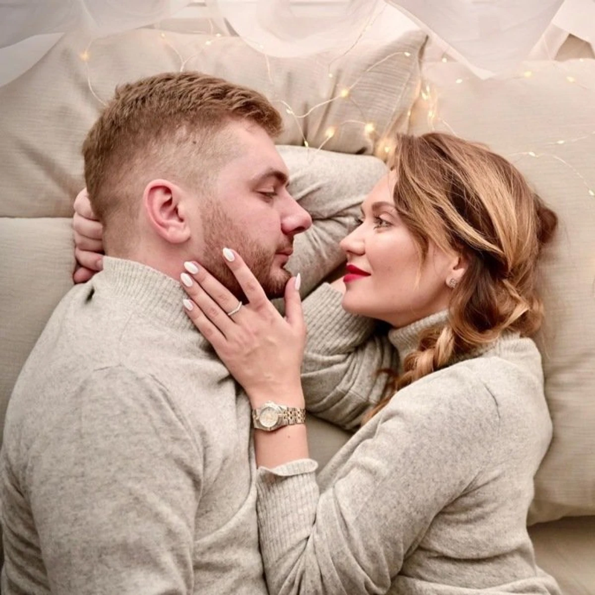 Анна Саліванчук разом зі своїм чоловіком