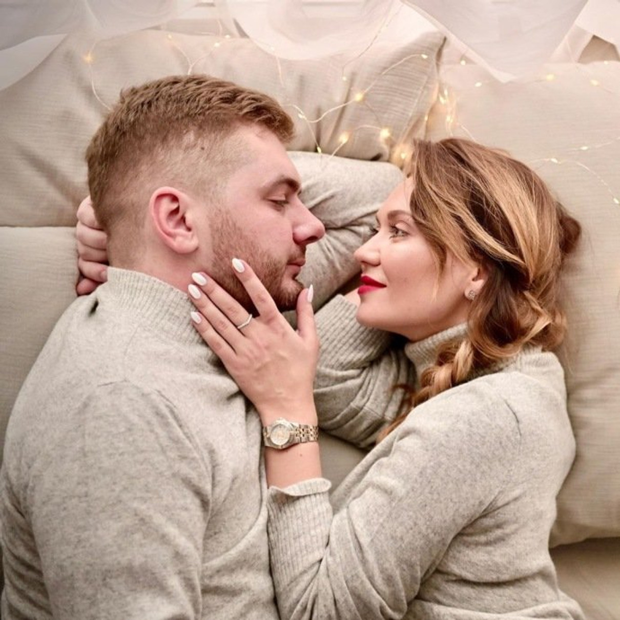 Анна Саліванчук разом зі своїм чоловіком