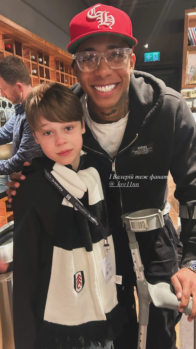 Син Олі Фреймут показався на фото зі своїм кумиром-футболістом