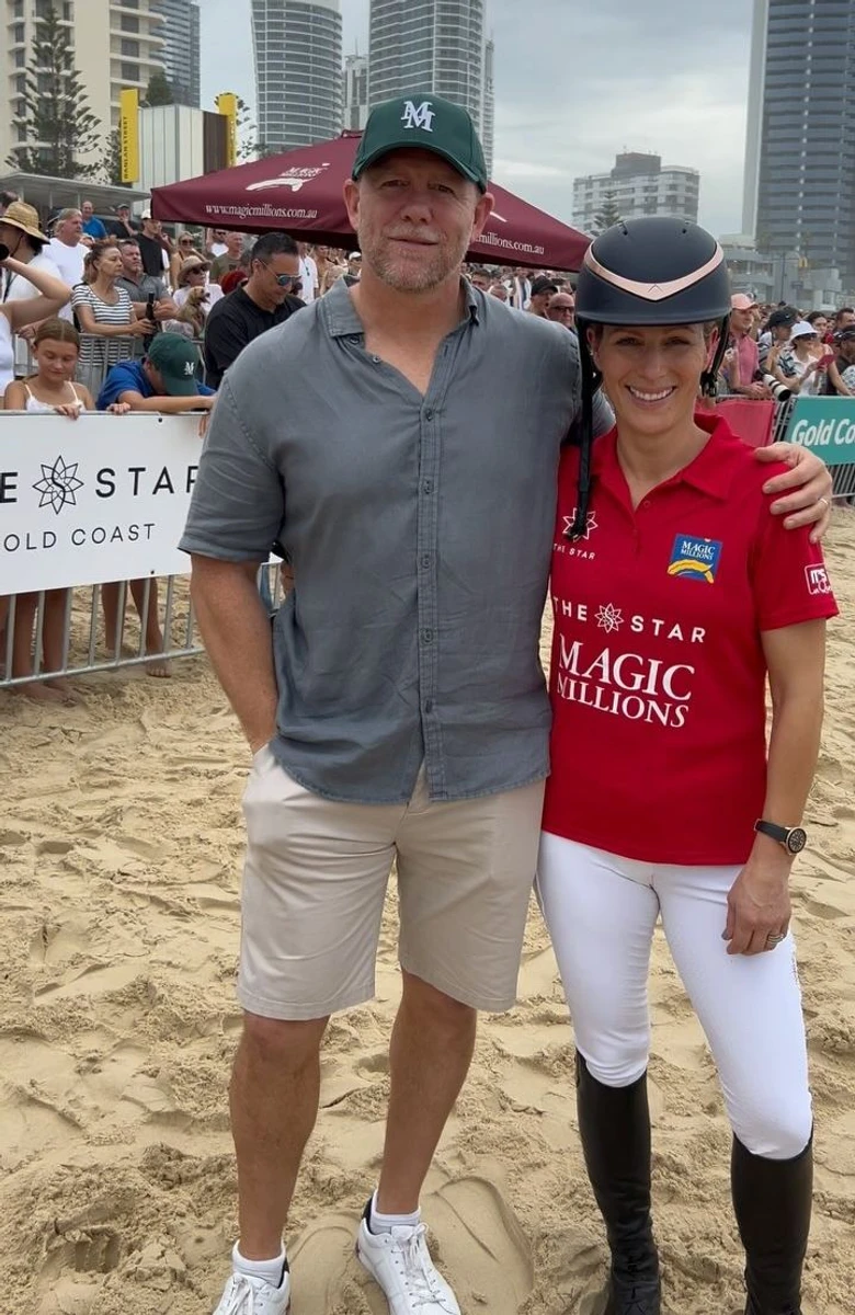 Зара, професійна вершниця, яка в 2012-му виборола срібло на Олімпійських іграх, не могла пропустити такої події та приїхала до Австралії