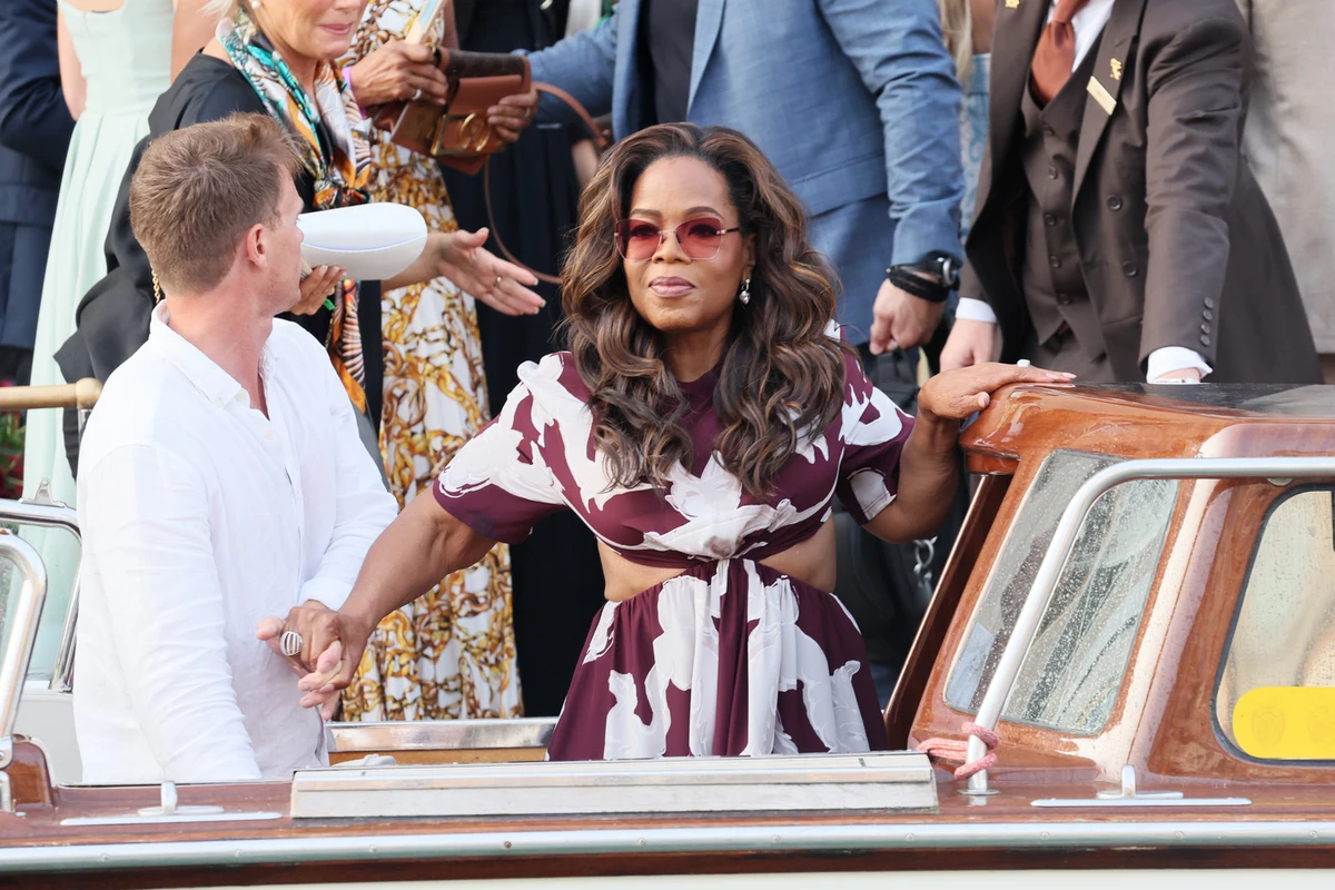 Опра Вінфрі на весіллі Джеффа Безоса і Лорен Санчес