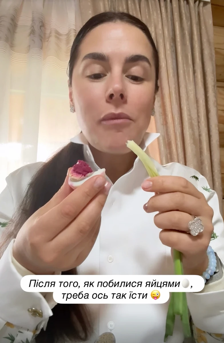 Іванна Онуфрійчук показала святковий стіл на паску в Україні
