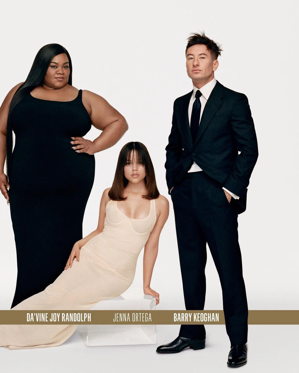 Головна акторка стрічки Залишені Давайн Джой Рендольф, головна Венздей Голлівуду Дженна Ортега та зірка Банші Інішеріна Баррі Кеоган