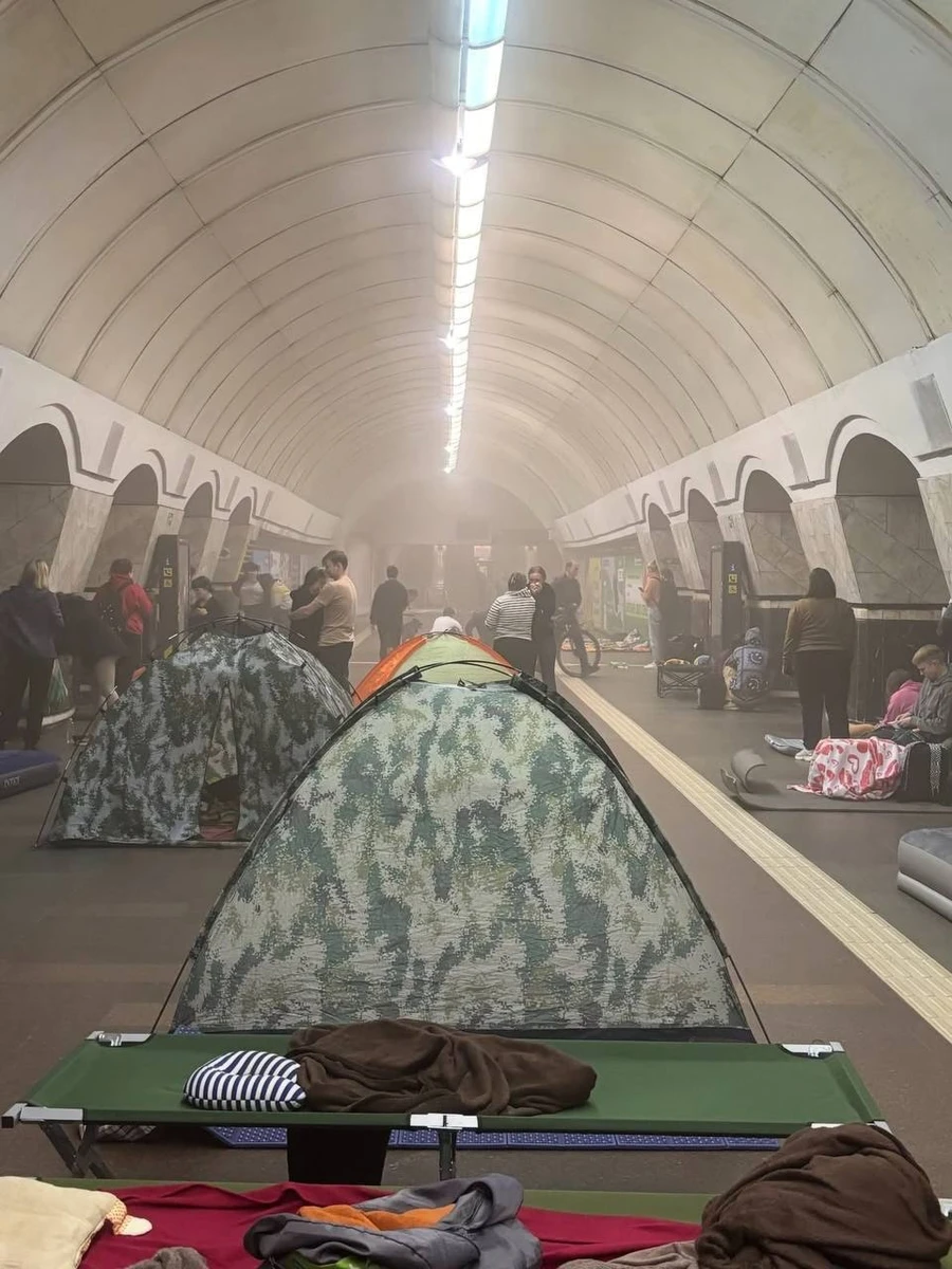 Телеведуча показала, який вигляд мало метро під час нічного обстрілу
