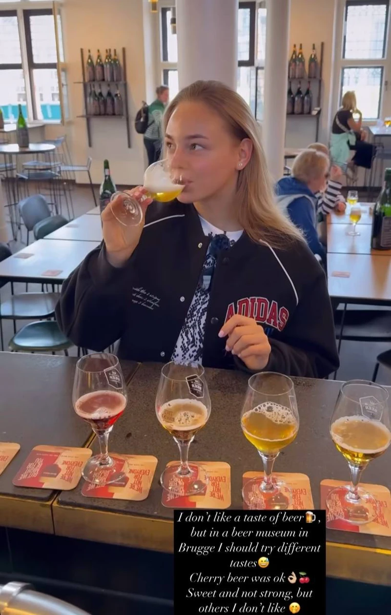 Білодід у Брюгге спробувала пиво
