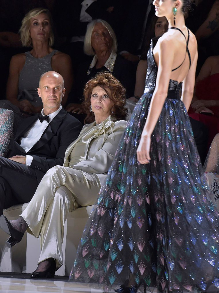 2-го вересня Софі Лорен була на показі Armani у Венеції