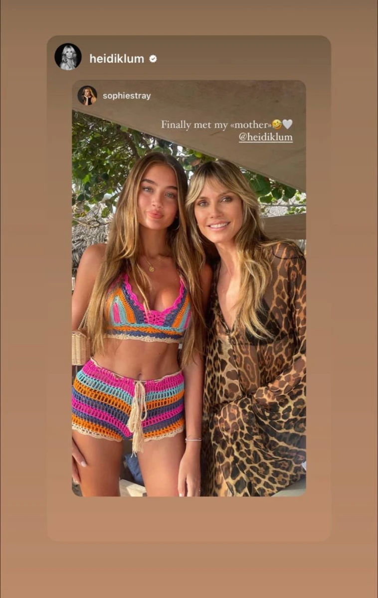 Модель з подругою, яка називає її мамою... Цікаво, чи не ревнує Лені?