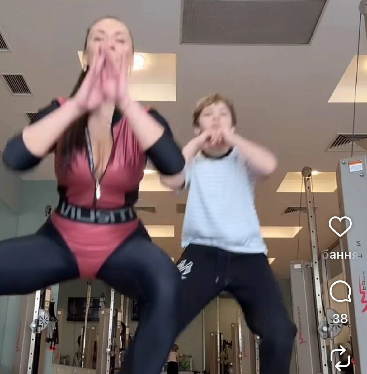 Анна Саліванчук показала своє тренування