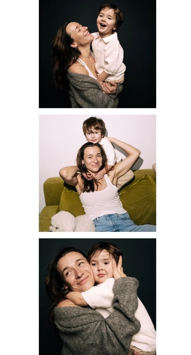 Настя Коротка з сином від Бєднякова наробила милих фото у студії