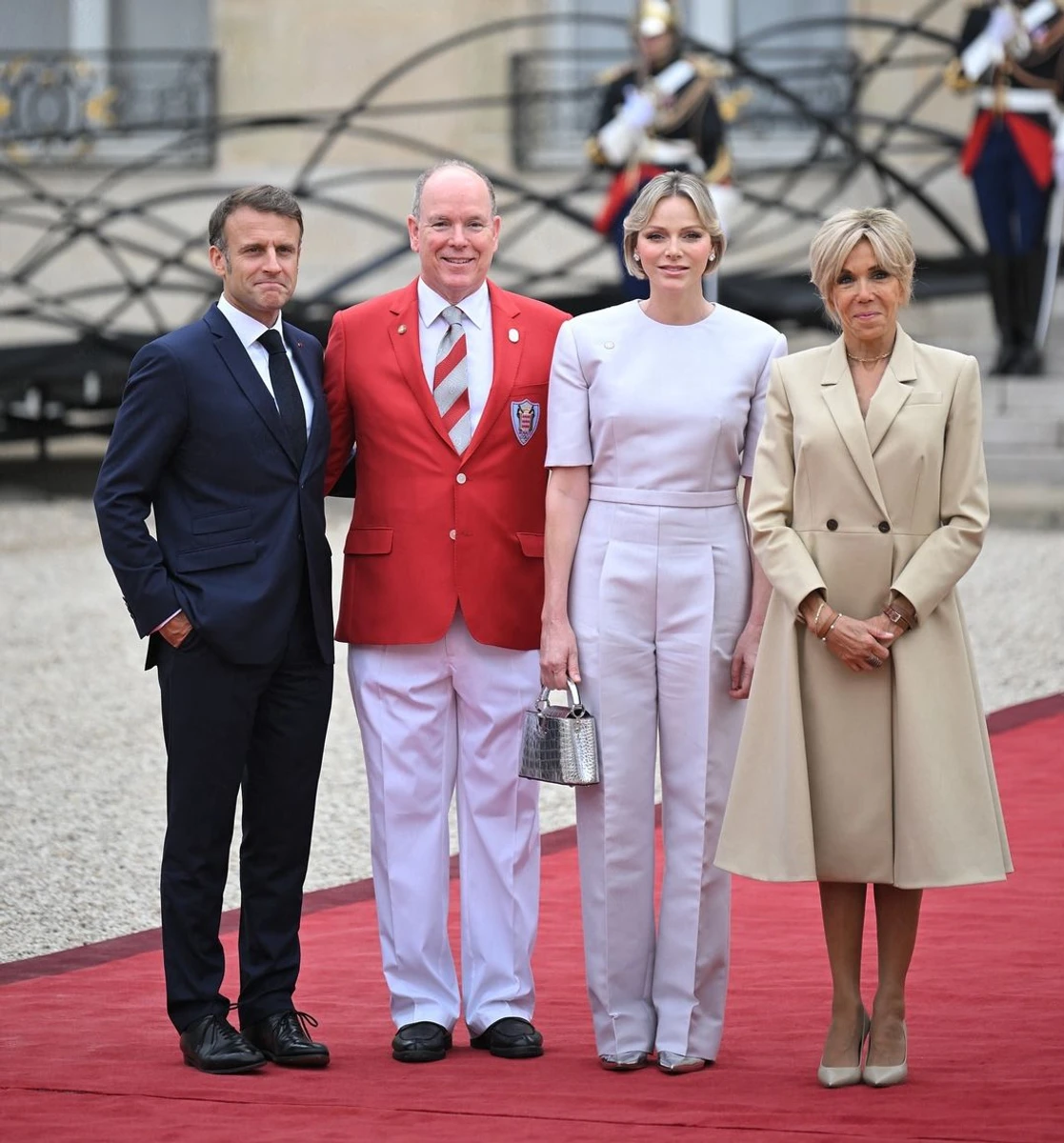 Княгиня Шарлін з Альбером на відкритті Олімпійських ігор