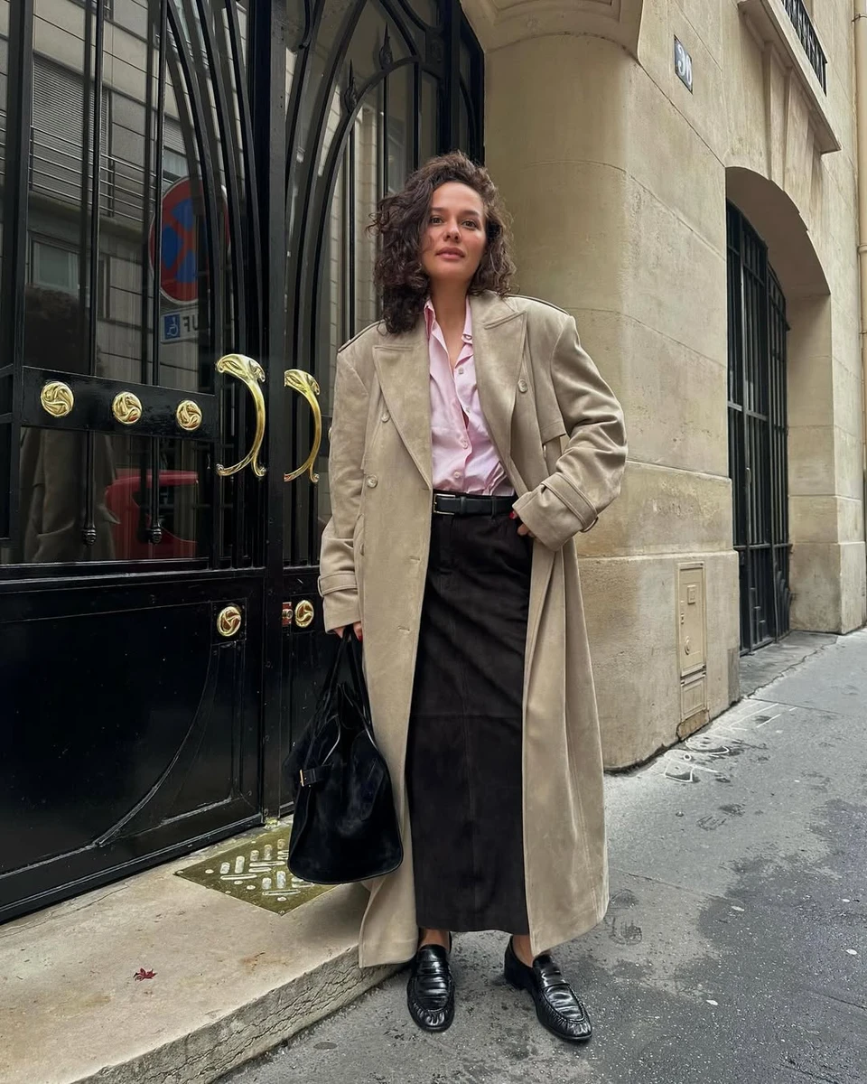 замшеве пальто