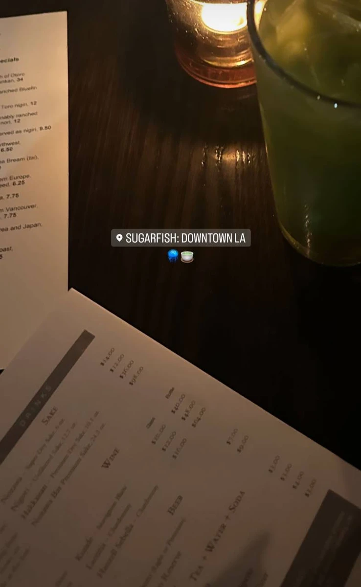 І якщо так, то святкували в ресторані в Лос-Анджелесі