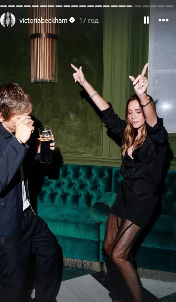 Вікторія Бекхем танцює на дні народження сина