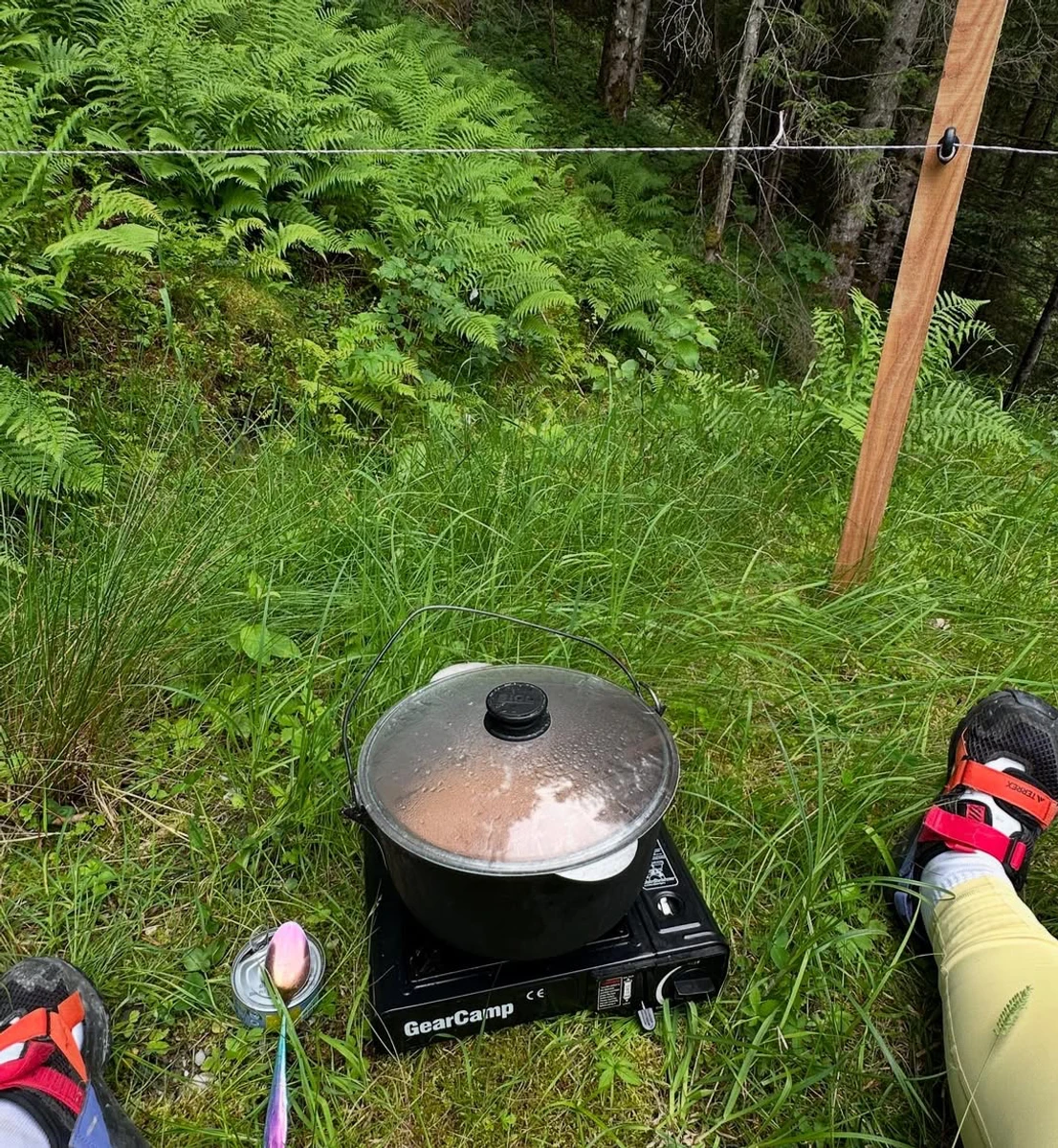 Зірка готувала просто неба