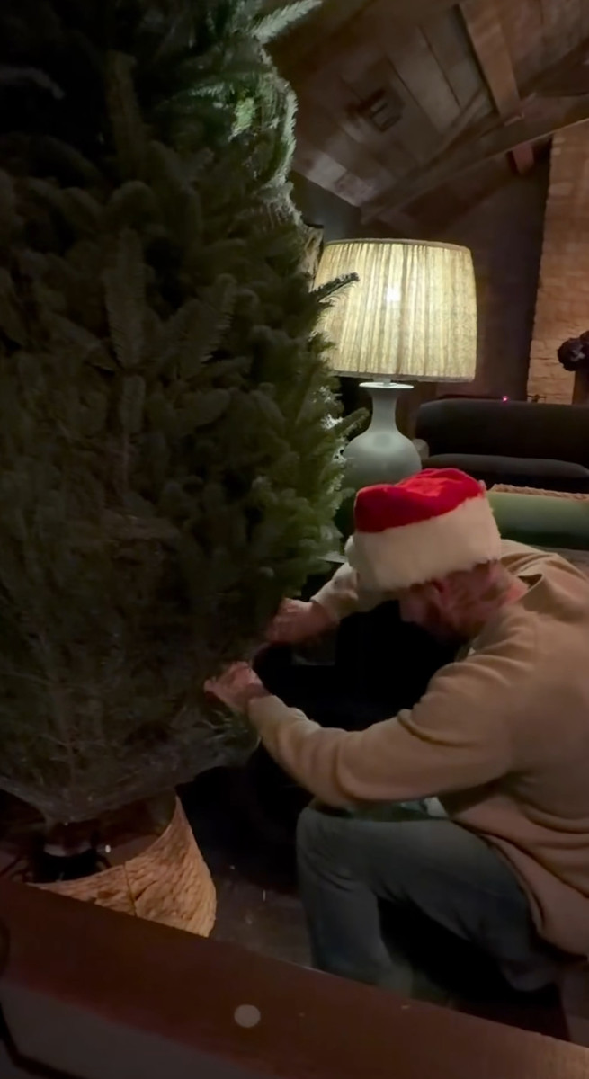 Девід Бекхем показав, як треба розправляти ялинку на відео