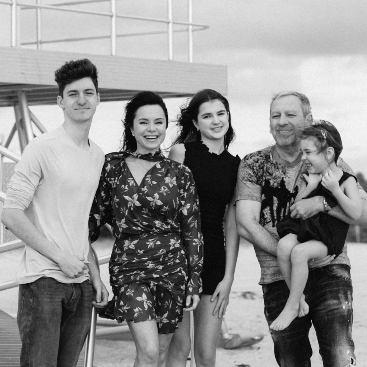 Подкопаєва з чоловіком та дітьми