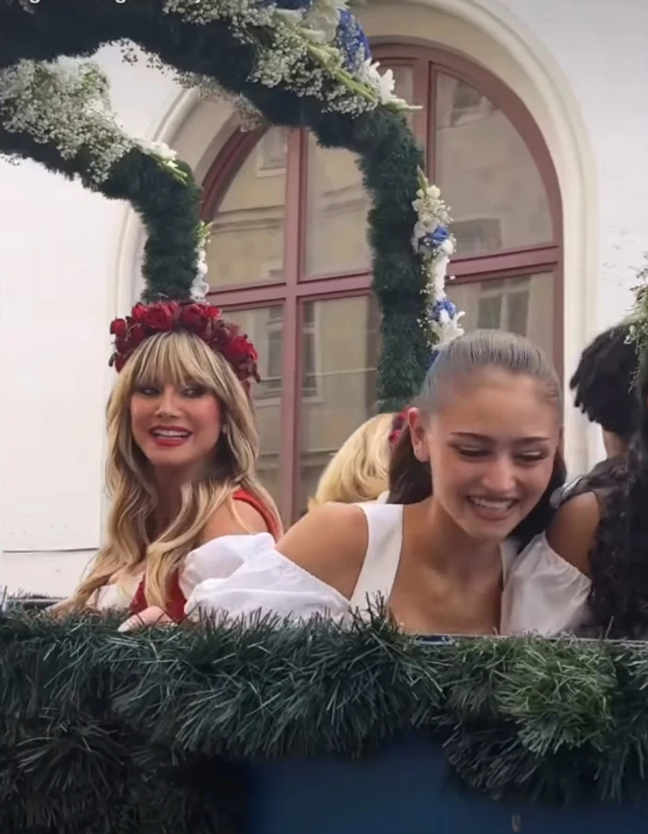 Гайді Клум з дочкою повеселилася на фестивалі в Німеччині